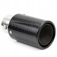 Наконечник выхлоп глушитель круглая карбон carbon 76 - mm