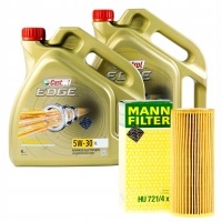 Bmw 5 e60 / e61 530d фильтр масляный hu721 / 4x + castrol