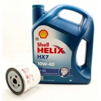 фильтр + масляный shell 10w40 d 4l фиеста focus 1.8tdci