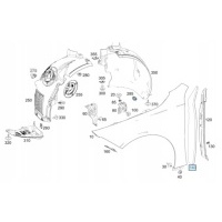 Изоляция крыла cla w118 a1188854300