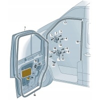 пленка защитный дверь правая передняя volkswagen crafter oe