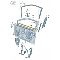 * новая уплотнитель гарантия стекло volkswagen гольф oe