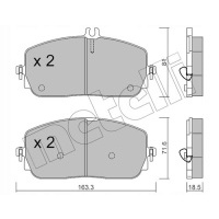 колодки тормозной metelli / передняя / odp.000 420 48 0