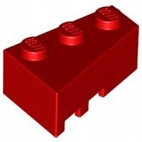 Lego 6564 6256585klocek скос prawy3x2 красный 1s
