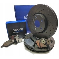 Тормозные диски + колодки передняя audi a6 c7 nawiercane 345mm