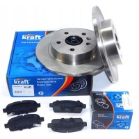 Тормозные диски + колодки задняя opel astra 4 iv j 268mm крафт