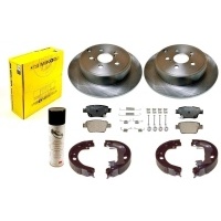 Тормозные диски колодки toyota corolla verso 2004 - 2009 задняя