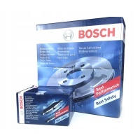 Bosch тормозные диски i колодки передняя volkswagen passat b6 b7 312mm