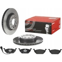 Brembo тормозные диски + колодки передняя skoda октавия ii 280mm