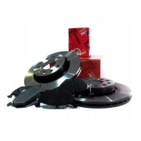 Колодки + тормозные диски передняя trw форд фиеста vi 6 mk6