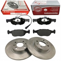 Тормозные диски + колодки передняя fiat punto i 2 ii 257mm lite