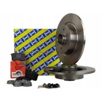 Snr тормозные диски + trw колодки задняя renault scenic ii 274mm