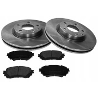 Тормозные диски x2 колодки передняя для mazda cx - 5 ек kf gh