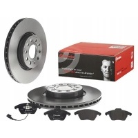 brembo тормозные диски + колодки передняя skoda superb ii 312mm