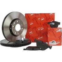 Trw тормозные диски + колодки передняя volvo v70 i ii s60 s80