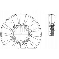 Cfw 55 000p mahle original колесо вентилятора , chłod