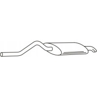 глушитель конечный ferroz vag inca / caddy / ii - 95