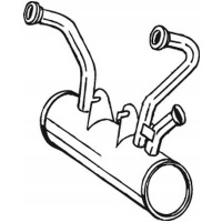 Bosal глушитель передний 135 - 369 3351641353695