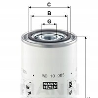Wd 10 005 mann - filter фильтр , гидравлика sterownicz