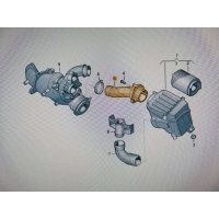 патрубок воздушного фильтра Volkswagen Touran 2012 1K0129684AP