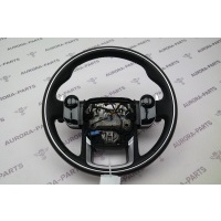 Руль кожа/хром с лепестками, с обогревом (сенсорные кнопки) Land Rover Range Rover 30DDTX L494 2013 LR116235