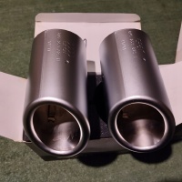 спортивные наконечники выхлоп алюминиевые audi dual pipe