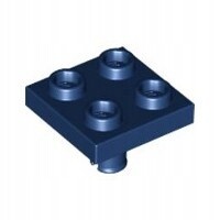 Lego плитка 2x2 пин 2476 4251956 dark blue вып