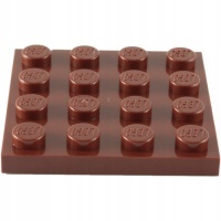 15072 LEGO 3031 4243838 płytka 4x4 brązowy RB 1szt