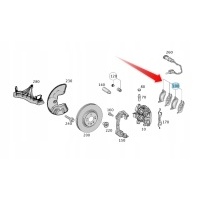 колодки тормозной мерседес мл w166 gle передняя oem
