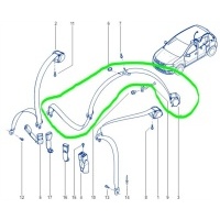 ремень безопасности Renault Logan Sandero II 2016 888506476R