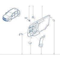 лючок бензобака (топливного бака) Renault Logan Sandero II 2016 788304589R