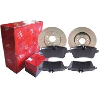 тормозные диски колодки trw передняя мерседес c w203 c209