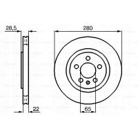 2 x тормозной диск bosch 0 986 478 542