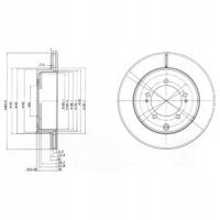 2 x тормозной диск delphi bg9849