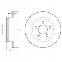 2 x тормозной диск delphi bg4648