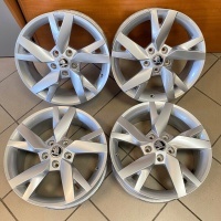 Алюминиевые колёсные диски 6 , 5 r17 et46 5x112 оригинальный skoda октавия iv