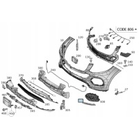 Накладка декоративная бампера gle w166 15 - a2928850174