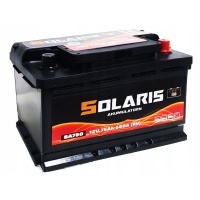 аккумулятор solaris 75ah 680a новый cb740
