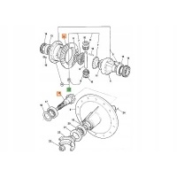 Вал атаки с колесом talerzowym 8 / 35t 458 / 70023 jcb