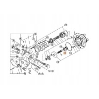 Уплотнение вала двигателя езды 20 / 950754 jcb