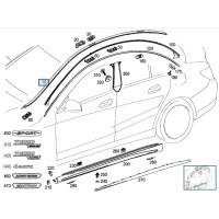 Накладка крыши левая мерседес cla w117