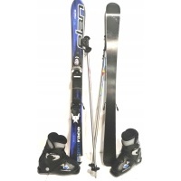 Лыжи elan 110 cm , buty rossignol 21 , 5cm , kijki393
