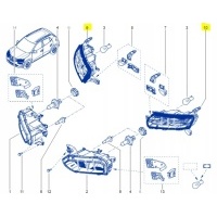 Фара фара передняя левая правый dacia spring 21 -
