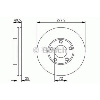 Диск тормозной передний вентилируемый Mazda Mazda 5 (CR) (2005 - 2010) C24Y3325XB