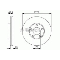 Диск тормозной передний вентилируемый Mazda Mazda 5 (CR) (2005 - 2010) C24Y3325XB