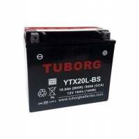 аккумулятор tuborg ytx20l - bs 18.9ah 300a agm