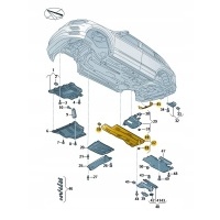 Крышка опора нижняя левая audi q3 aso оригинал