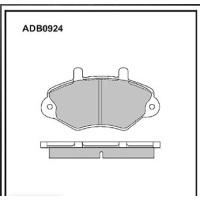 Колодки тормозные Chevrolet AVEO T200 ADB0924