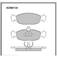 Колодки тормозные OPEL ASTRA F ADB0134