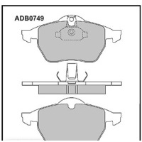 Колодки тормозные OPEL VECTRA B ADB0749